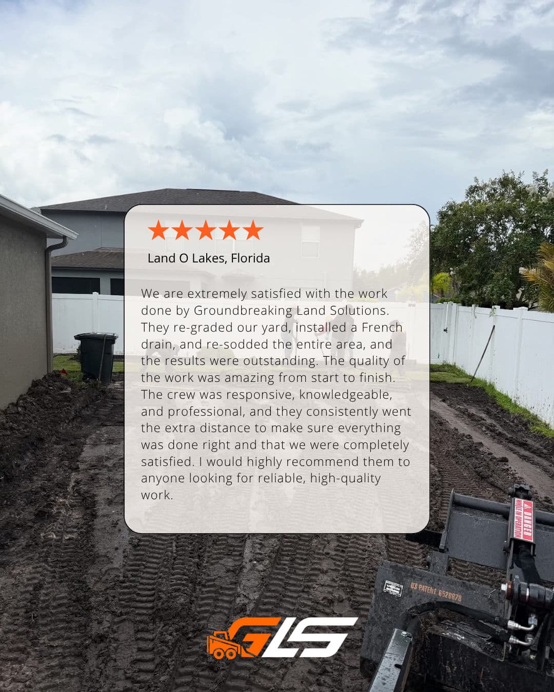 Comprehensive Yard Upgrade in Land O' Lakes Florida