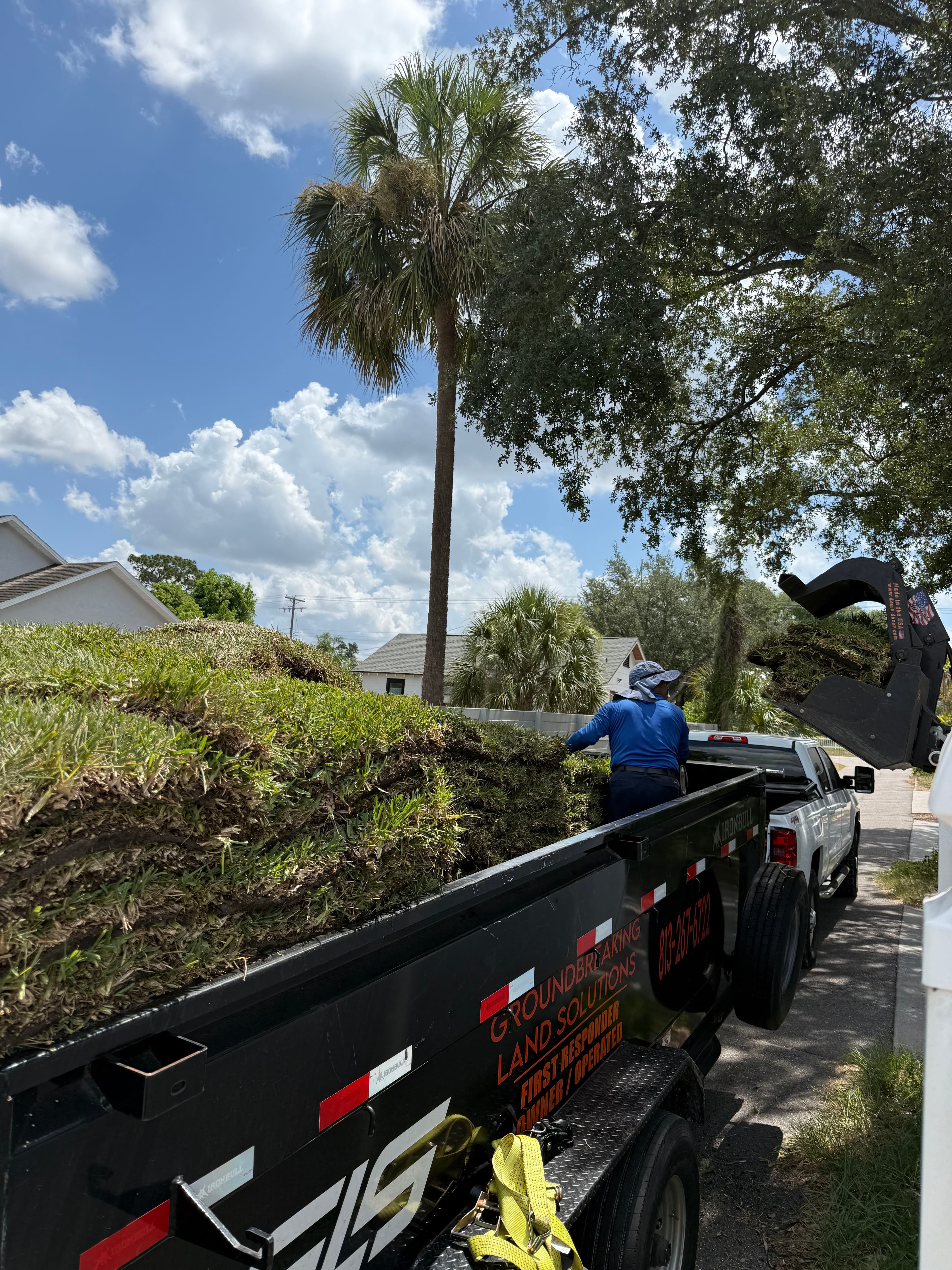 Project From Bare Dirt to Green Grass - Tampa Sod Install image