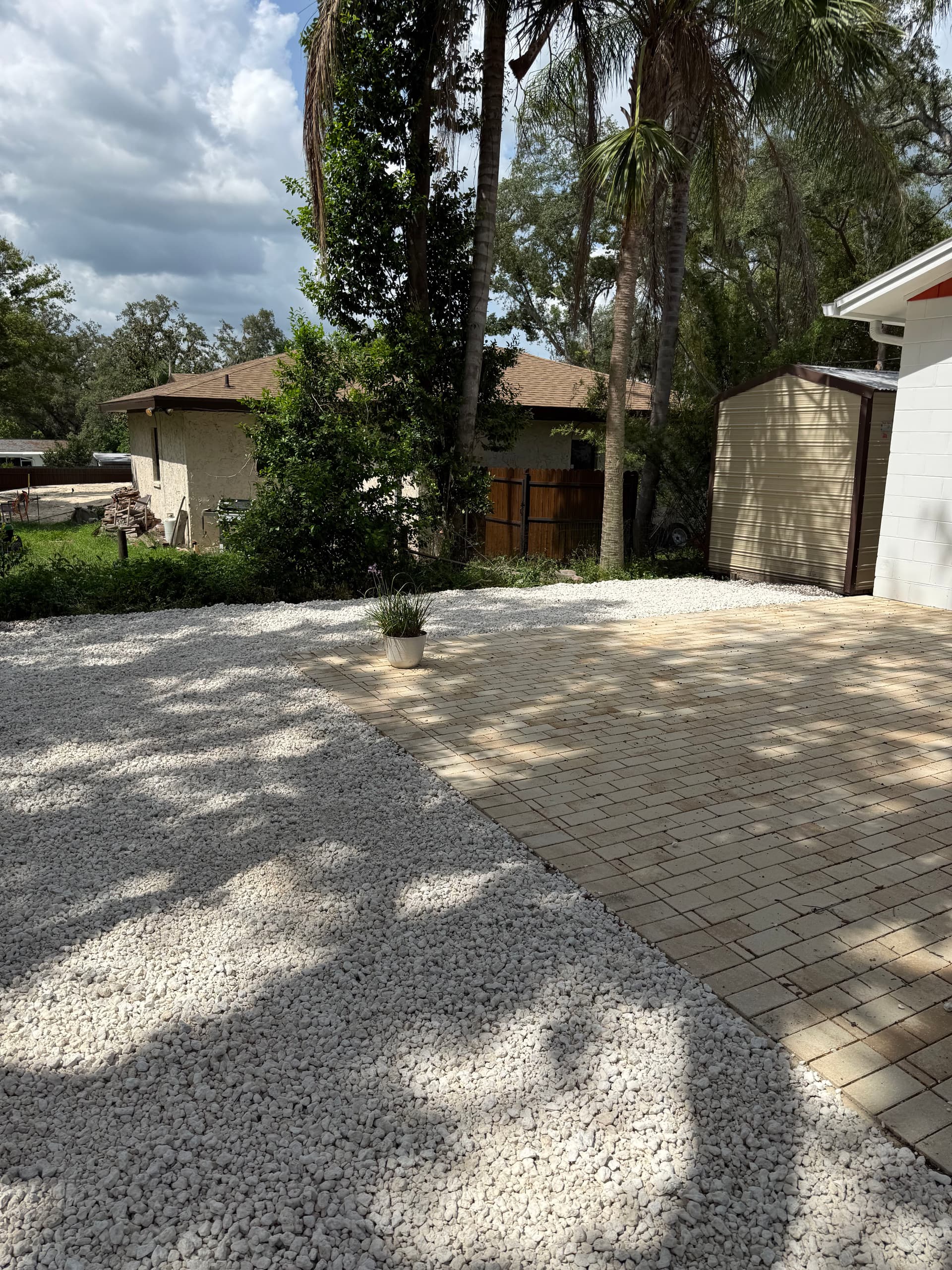 Gallery photos for Regrade and Rock Install in Temple Terrace: Image #5