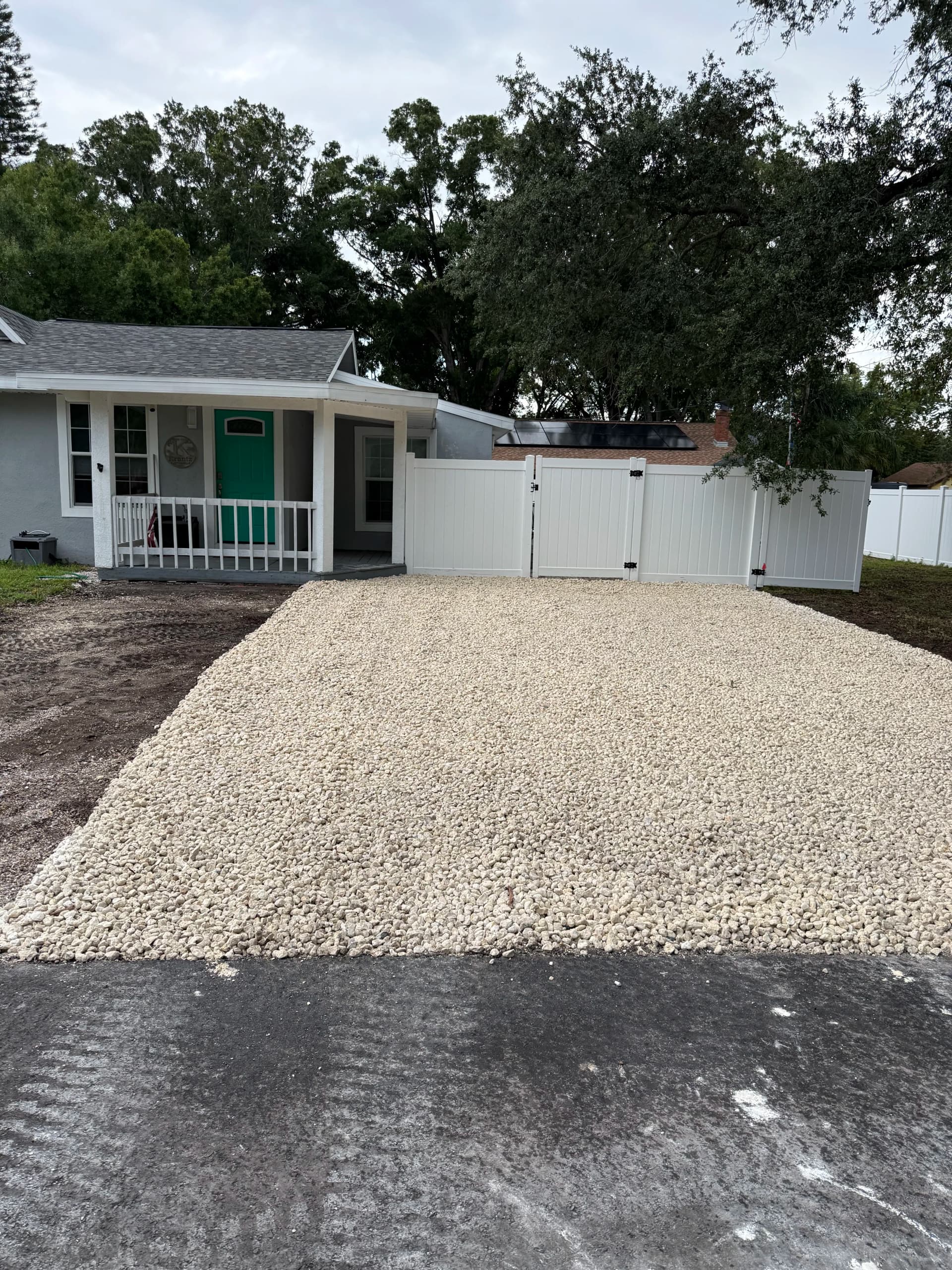 Gallery photos for Gravel Driveway Installation with Geogrid in St. Pete: Image #2