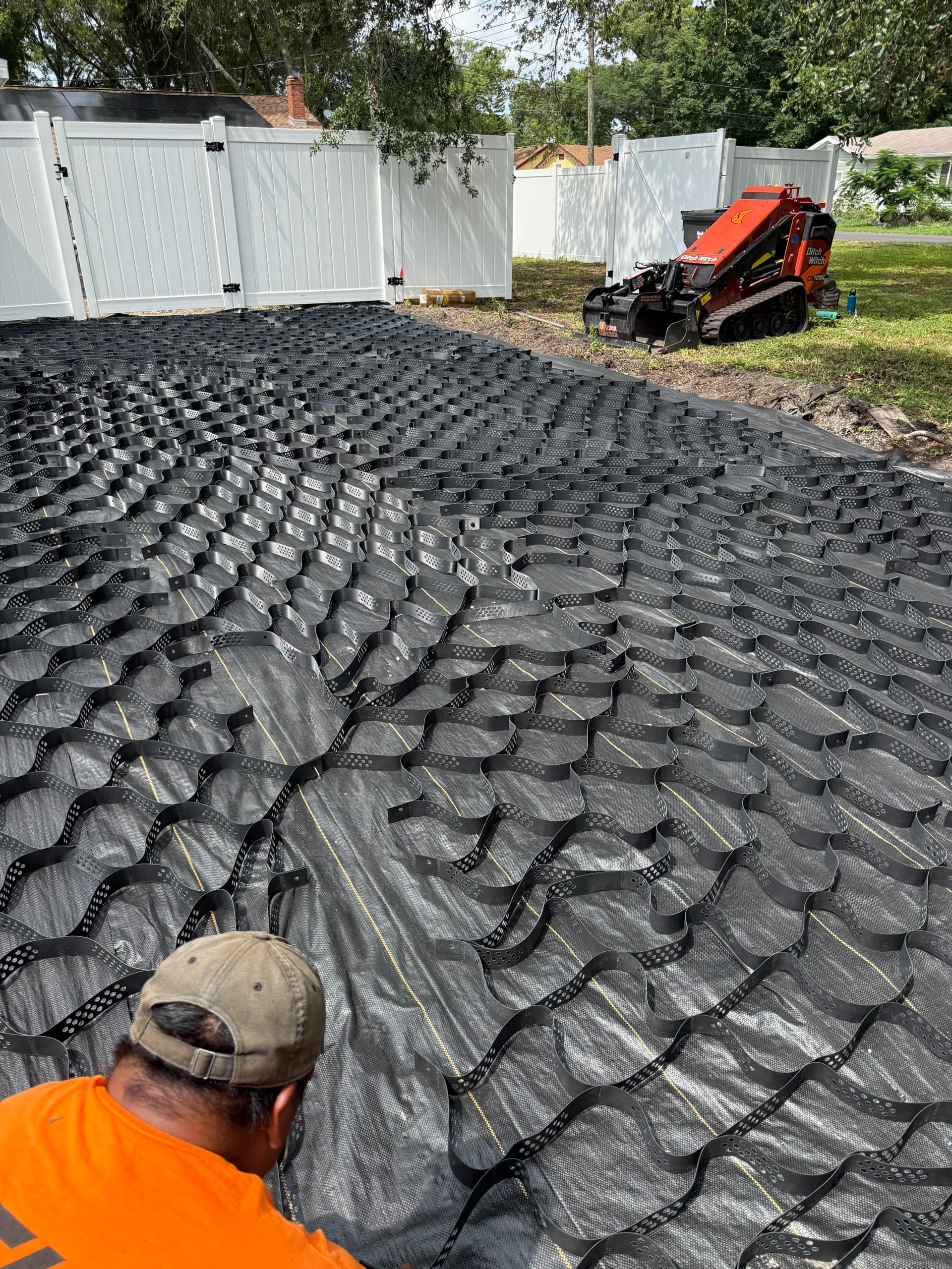 Gravel Driveway Installation with Geogrid in St. Pete image