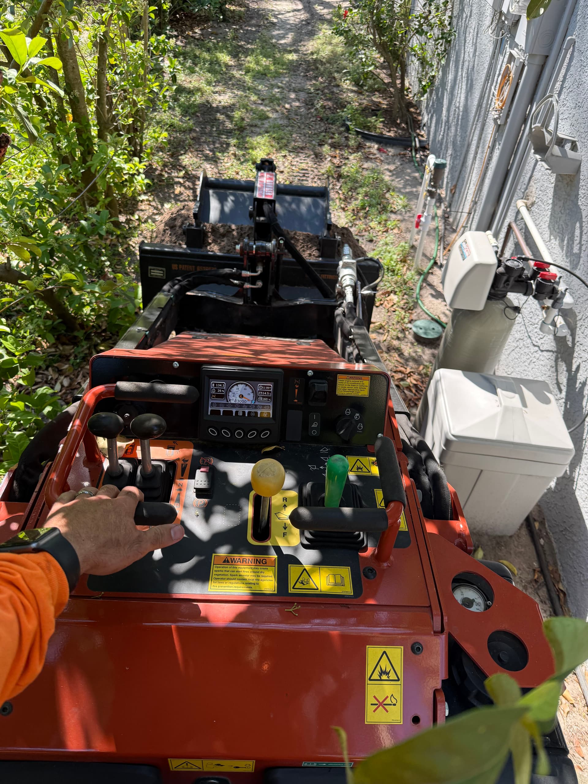 Gallery photos for Koi Pond Removal and Grading in Tarpon Springs: Image #1