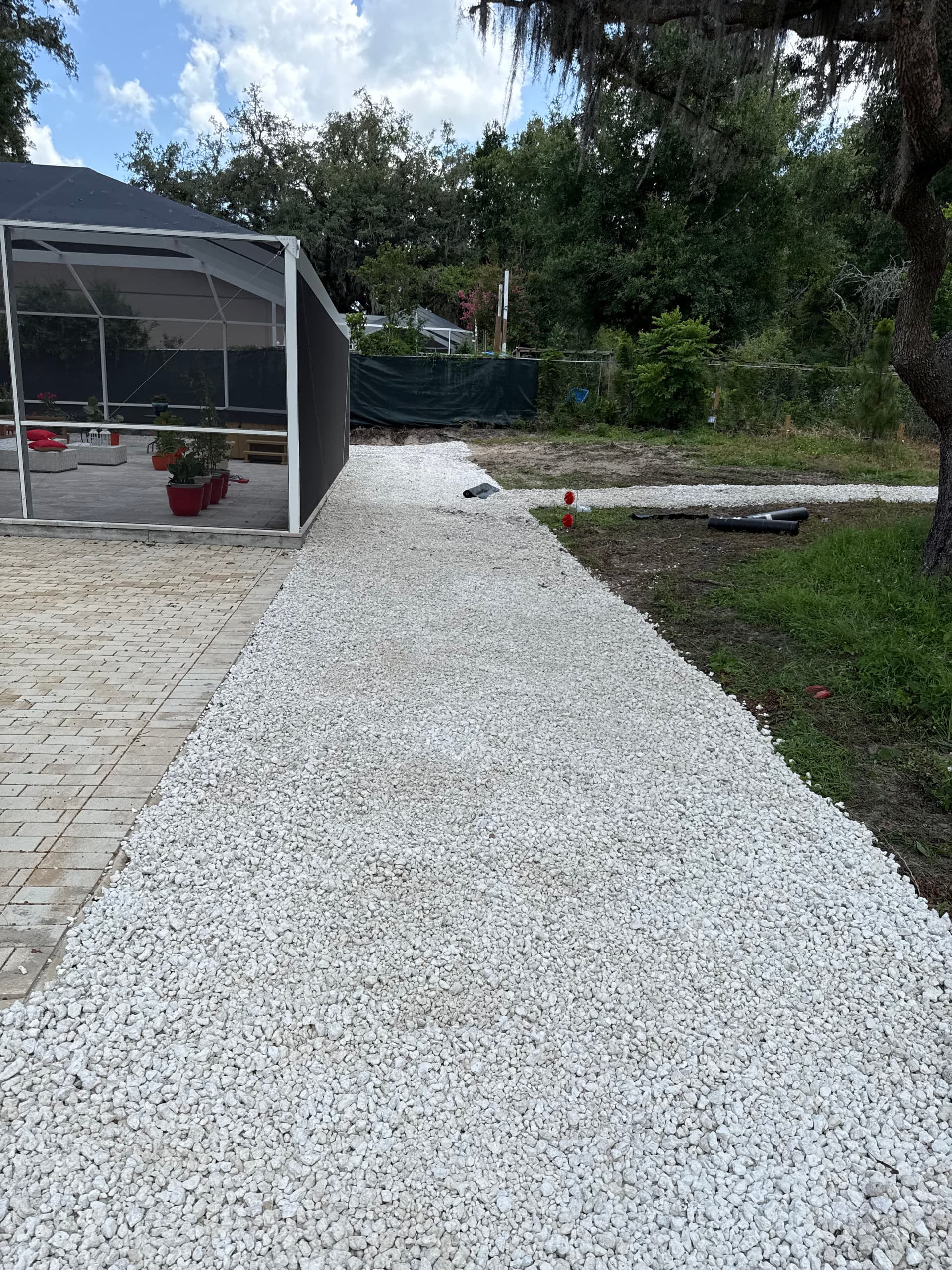 Gallery photos for Regrade and Rock Install in Temple Terrace: Image #6