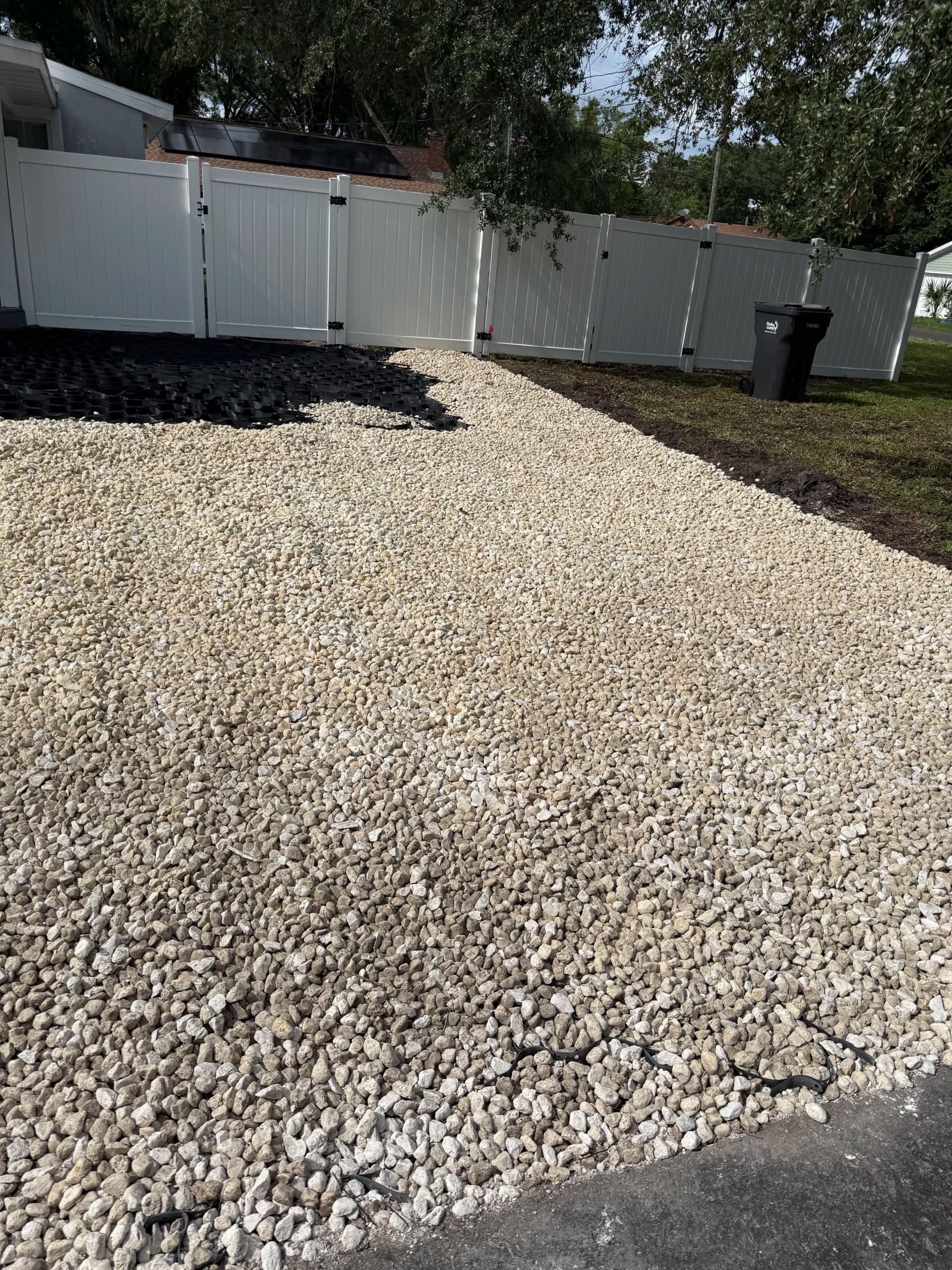 Gallery photos for Gravel Driveway Installation with Geogrid in St. Pete: Image #3