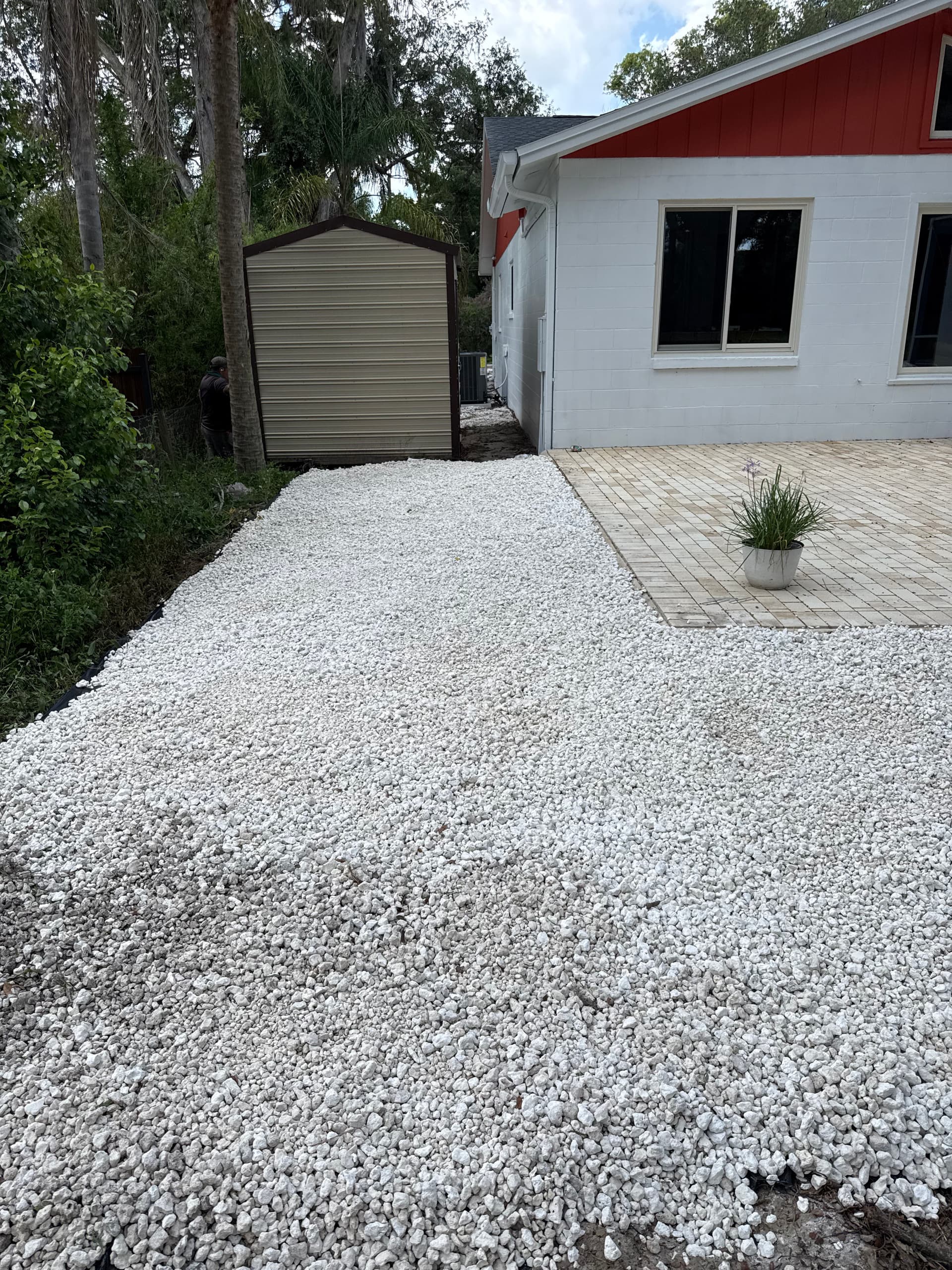 Gallery photos for Regrade and Rock Install in Temple Terrace: Image #4